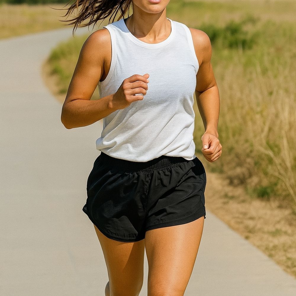 Black Running Shorts Athleisure Activewear Sporty L Casual Summer Sporty Running